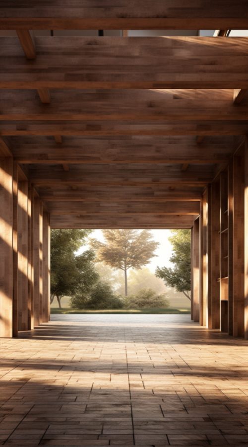 Tejados de madera inclinados para casas rurales